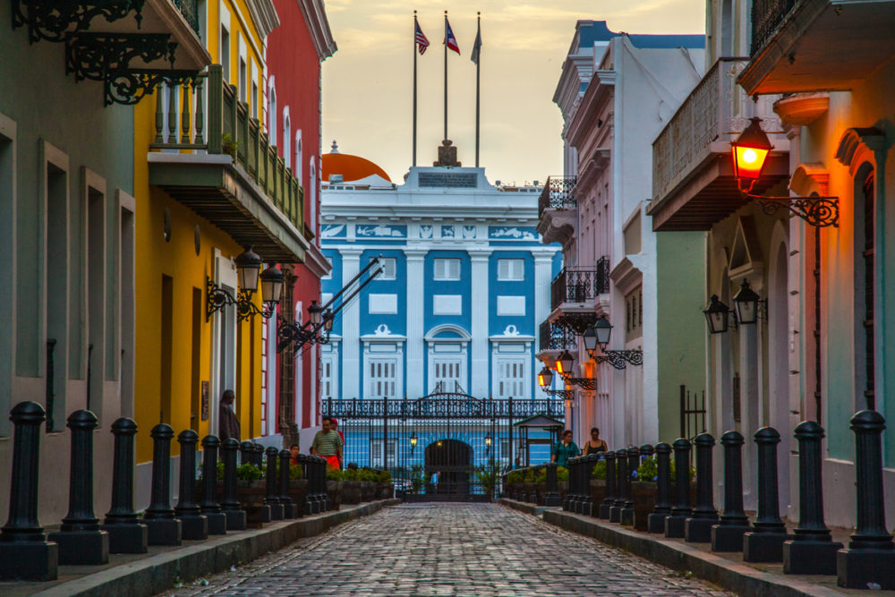 Calle Foraleza in Old San Juan